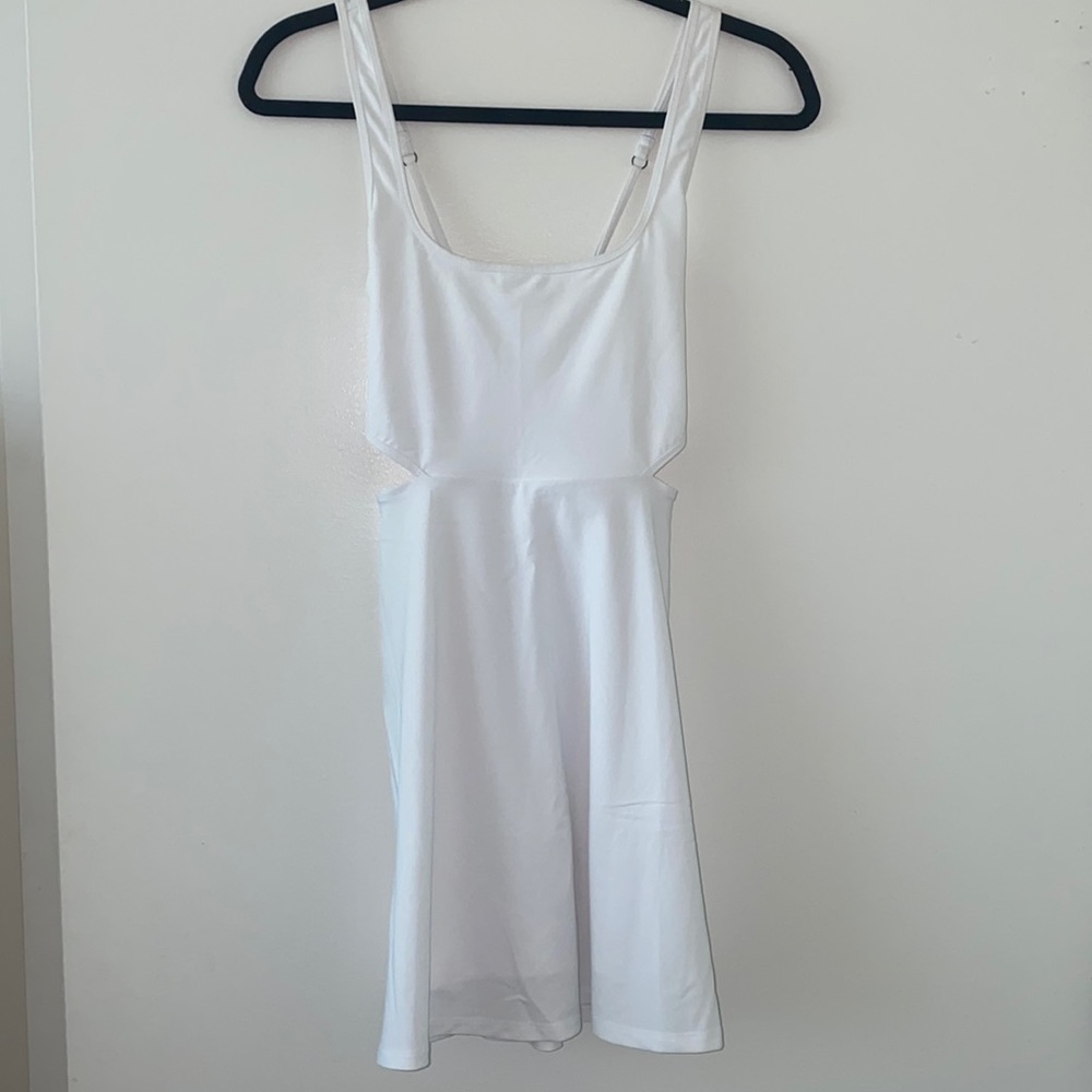 Abercrombie & Fitch White Cutout Mini Dress